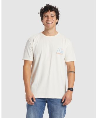 Quiksilver - Mens Island Cap T Shirt - Tops (GARDENIA) Mens Island Cap T Shirt