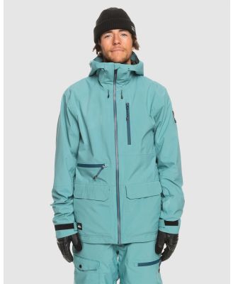 Quiksilver - Mens Sammy Carlson Stretch Quest Technical Snow Jacket - Snow Sports (BRITTANY BLUE) Mens Sammy Carlson Stretch Quest Technical Snow Jacket