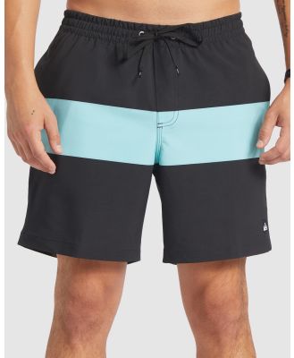 Quiksilver - Mens Surfsilk Mix 17 Swim Shorts - Swimwear (BLACK) Mens Surfsilk Mix 17 Swim Shorts