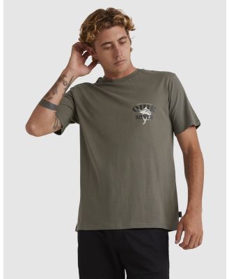 Quiksilver - Mens Trawl T Shirt - Tops (DUSTY OLIVE) Mens Trawl T Shirt