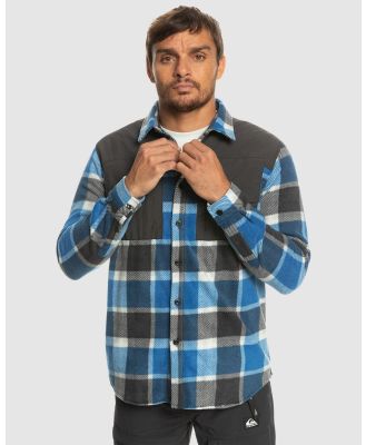 Quiksilver - North Seas   Long Sleeve Shirt For Men - Tops (SNORKEL BLUE CHECKS) North Seas   Long Sleeve Shirt For Men