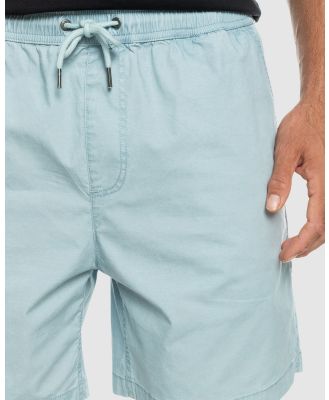 Quiksilver - Taxer   Elasticated Shorts For Men - Chino Shorts (CELESTIAL BLUE) Taxer   Elasticated Shorts For Men