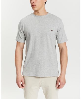 R.M.Williams - Parson T Shirt - T-Shirts & Singlets (Grey Marle & Chestnut) Parson T-Shirt