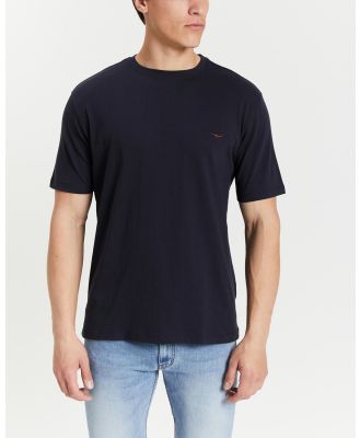 R.M.Williams - Parson T Shirt - T-Shirts & Singlets (Navy & Chestnut) Parson T-Shirt
