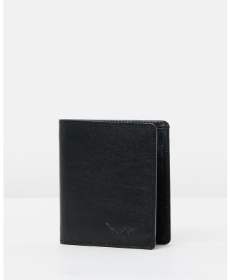 R.M.Williams - Tri Fold Kangaroo Wallet - Wallets (Black) Tri-Fold Kangaroo Wallet