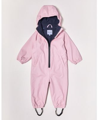 Rainkoat - Snowsuit - Longsleeve Rompers (Blush Pink) Snowsuit