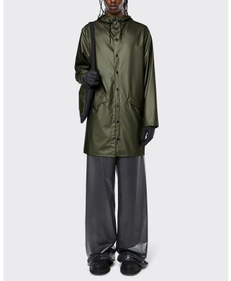 RAINS - Long Rain Jacket - Coats & Jackets (Evergreen) Long Rain Jacket