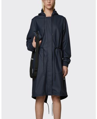 RAINS - String W Rain Parka - Coats & Jackets (Navy) String W Rain Parka