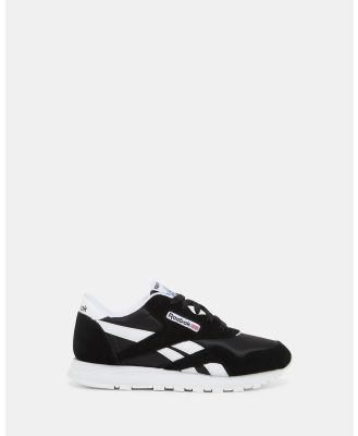 Reebok - Classic Leather Nylon - Sneakers (Black/Black/White) Classic Leather Nylon