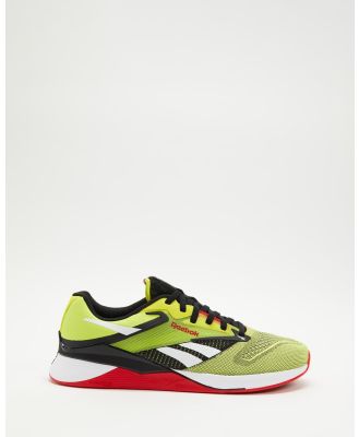 Reebok - Nano X4   Men's - Performance Shoes (Hype Green, Black & Vector Red) Nano X4 - Men's