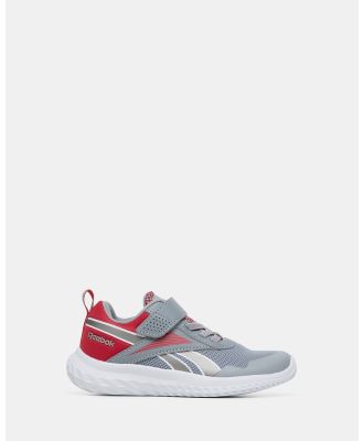 Reebok - Reebok Rush Runner 5 ALT - Performance Shoes (Pure Grey/Vector Red/Pewter) Reebok Rush Runner 5 ALT