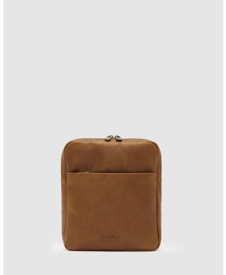 Republic of Florence - Gaius Tan Leather Satchel Bag - Satchels (Matt Tan) Gaius Tan Leather Satchel Bag