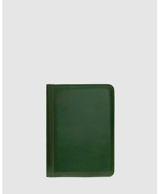 Republic of Florence - The Folio Green Leather A4 Compendium - All Stationery (Green) The Folio Green Leather A4 Compendium