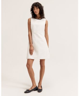 Review - Kaia Shift Dress - Dresses (IVORY/INK) Kaia Shift Dress