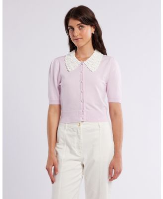 Review - Luca Knit Top - Jumpers & Cardigans (LILAC/IVORY) Luca Knit Top