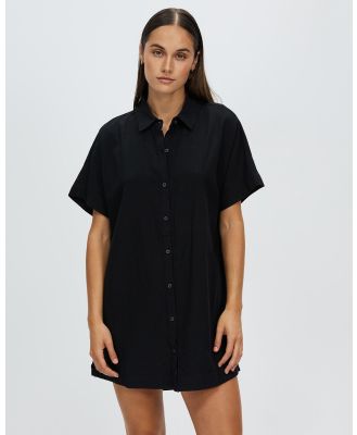 Rhythm - Classic Shirt Dress - Dresses (Black) Classic Shirt Dress