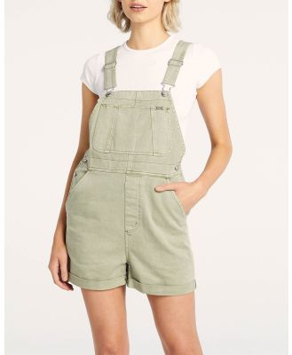 Riders by Lee - 90s Dungaree Short - Jumpsuits & Playsuits (GREEN) 90s Dungaree Short