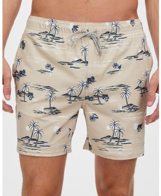 Rip Curl - Party Pack Volley Shorts - Swimwear (Taupe) Party Pack Volley Shorts