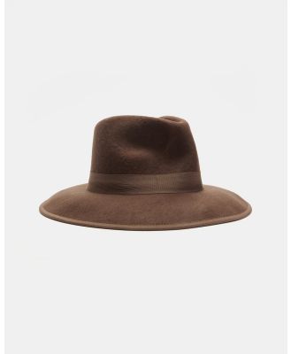 Rip Curl - Valley Wide Brim Wool Felt - Hats (Chocolate) Valley Wide Brim Wool Felt