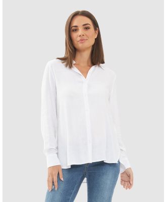 Ripe Maternity - Clara Relaxed Shirt - Tops (White) Clara Relaxed Shirt
