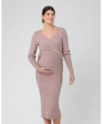 Ripe Maternity - Heidi Nursing Knit Dress - Dresses (PinkMarle) Heidi Nursing Knit Dress