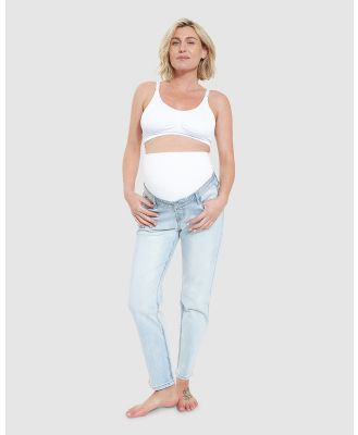 Ripe Maternity - Hunter Over Bump Crop Jean - Relaxed Jeans (Cleanfade) Hunter Over Bump Crop Jean