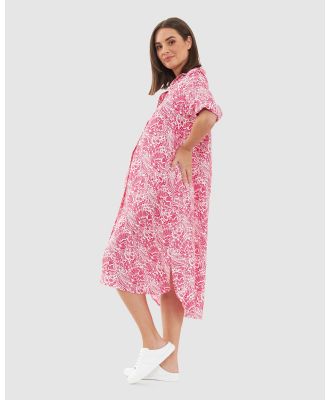 Ripe Maternity - Janis Shirt Dress - Dresses (pink) Janis Shirt Dress