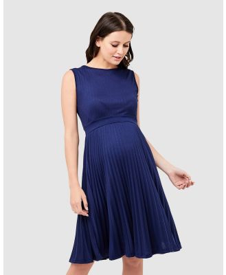 Ripe Maternity - Knife Pleat Dress - Dresses (Blueprint) Knife Pleat Dress