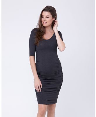 Ripe Maternity - Marle Cocoon Dress - Dresses (Charcoal) Marle Cocoon Dress