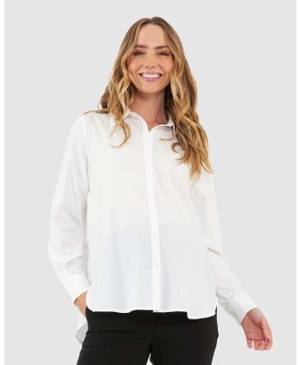 Ripe Maternity - Tori Classic Shirt - Shirts & Polos (White) Tori Classic Shirt