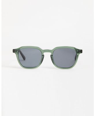RIXX Eyewear - Tribeca - Square (Dark Crystal green & Polarised Grey) Tribeca