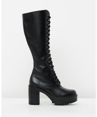 ROC Boots Australia - Lash - Knee-High Boots (Black) Lash