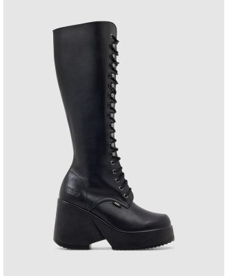ROC Boots Australia - Phoenix - Wedge Boots (Black) Phoenix