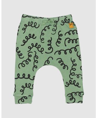Rock Your Baby - Fusilli Track Pants   Babies - Pants (Green) Fusilli Track Pants - Babies