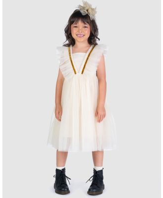 Rock Your Kid - Butterfly Tulle Dress   Kids - Dresses (Cream) Butterfly Tulle Dress - Kids