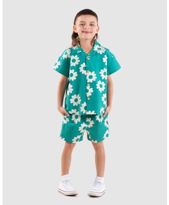 Rock Your Kid - Cabana Shirt   Kids - Shirts & Polos (Green) Cabana Shirt - Kids