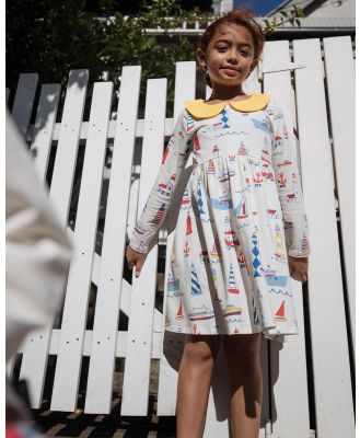 Rock Your Kid - High Seas Peter Pan Dress   Kids - Printed Dresses (Cream) High Seas Peter Pan Dress - Kids