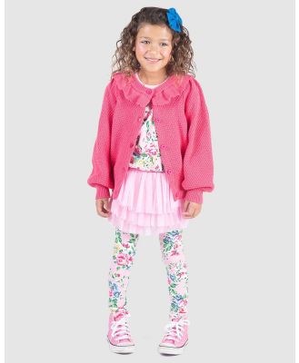 Rock Your Kid - Hot Pink Knit Cardigan   Kids - Jumpers & Cardigans (Hot Pink) Hot Pink Knit Cardigan - Kids