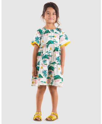 Rock Your Kid - Island Hopping Dress   Kids - Printed Dresses (Multi) Island Hopping Dress - Kids