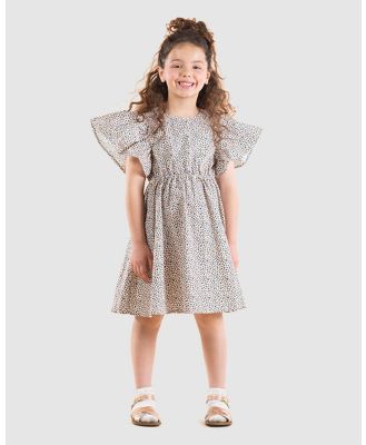 Rock Your Kid - Leopard Angel Wing Dress   Kids - Printed Dresses (Multi) Leopard Angel Wing Dress - Kids