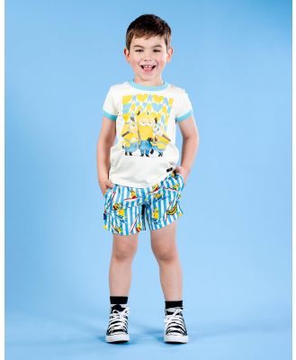 Rock Your Kid - Minions Banana Bond T Shirt   ICONIC EXCLUSIVE   Kids Teens - T-Shirts & Singlets (Cream) Minions Banana Bond T-Shirt - ICONIC EXCLUSIVE - Kids-Teens