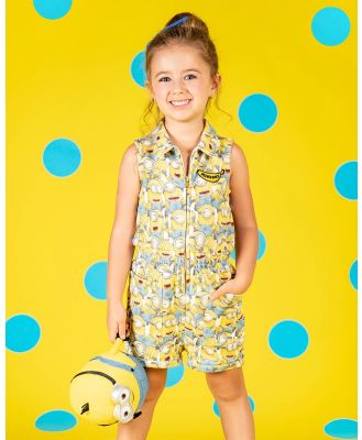 Rock Your Kid - Minions Kitsch Romper   THE ICONIC EXCLUSIVE   Kids - Sleeveless (Multi) Minions Kitsch Romper - THE ICONIC EXCLUSIVE - Kids