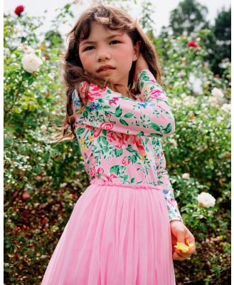 Rock Your Kid - Pink Garden Circus Dress   Kids - Dresses (Pink Floral) Pink Garden Circus Dress - Kids