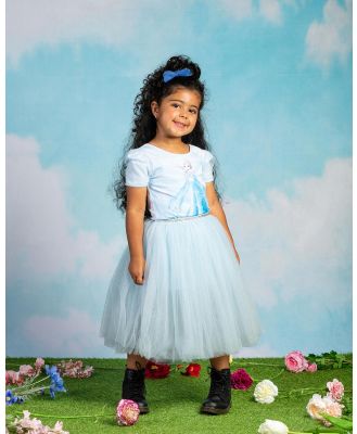 Rock Your Kid - Queen Elsa Flounce Dress   Kids   ICONIC EXCLUSIVE - Dresses (Blue) Queen Elsa Flounce Dress - Kids - ICONIC EXCLUSIVE