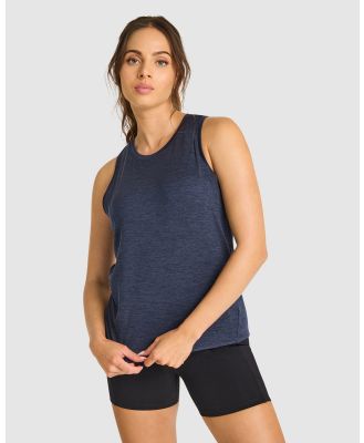 Rockwear - In Motion Active Tank - T-Shirts & Singlets (INDIGO) In Motion Active Tank