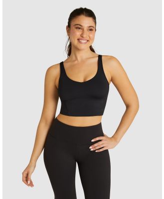 Rockwear - Mantra Longline Low Impact Sports Bra - Sports Bras (BLACK) Mantra Longline Low Impact Sports Bra