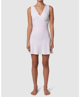 Rolla's - Eliza Linen Mini Dress - Dresses & Onesies (White) Eliza Linen Mini Dress