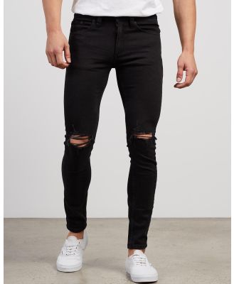 Rolla's - Stinger Skinny Jeans - Jeans (Black Rip) Stinger Skinny Jeans