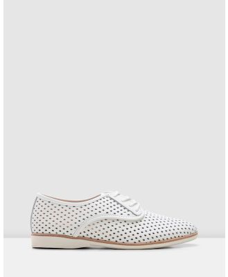 Rollie - Derby Punch Shoe - Flats (White) Derby Punch Shoe