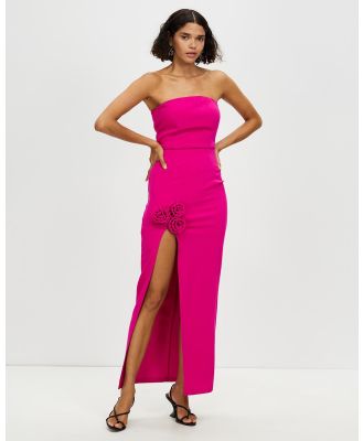 Romance by Honey and Beau - Strapless Maxi Dress - Dresses (Hot Pink) Strapless Maxi Dress